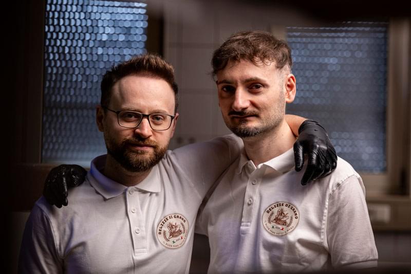 Alban und Shefajet Beshiri in der Bäckerei Delizie di Grano