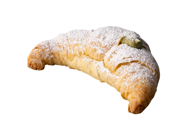 Croissant mit Pistazien-Creme