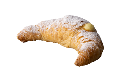 Croissant mit Vanille-Creme
