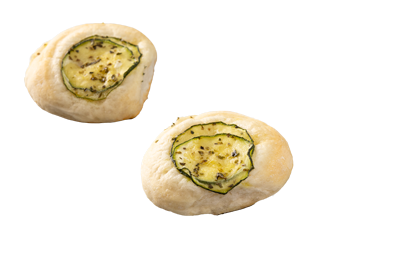 Focaccine mit Zucchine